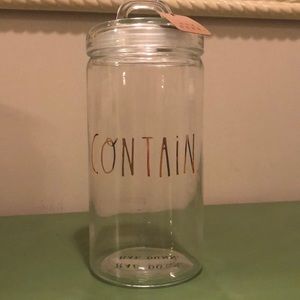 Rae Dunn “Contain” Glass Canister